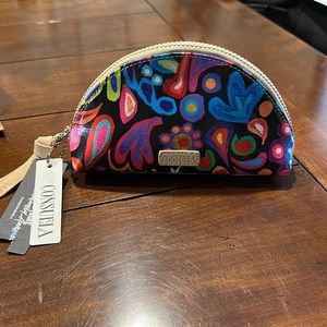 Brand new with tags small Consuela cosmetic bag/ make up vag
